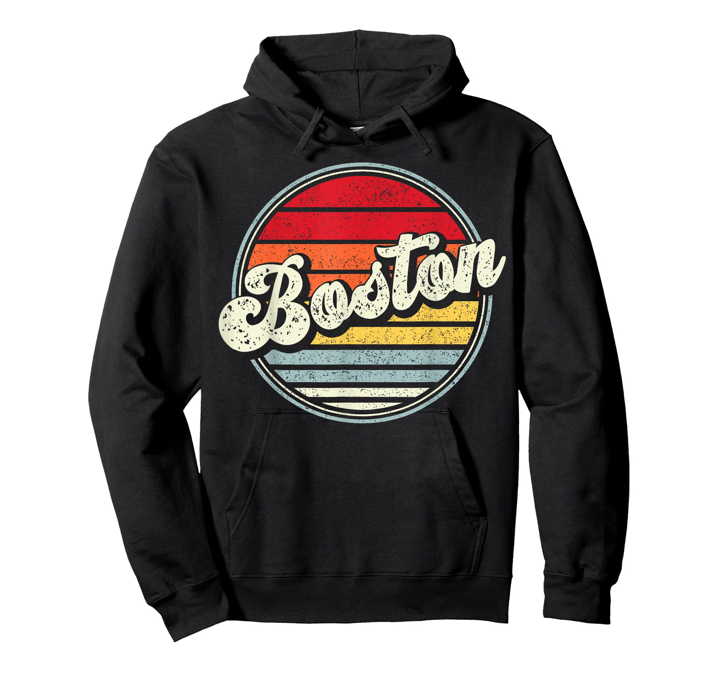 Retro Boston Home State Cool 70s Style Sunset Men Women Kids T-Shirt