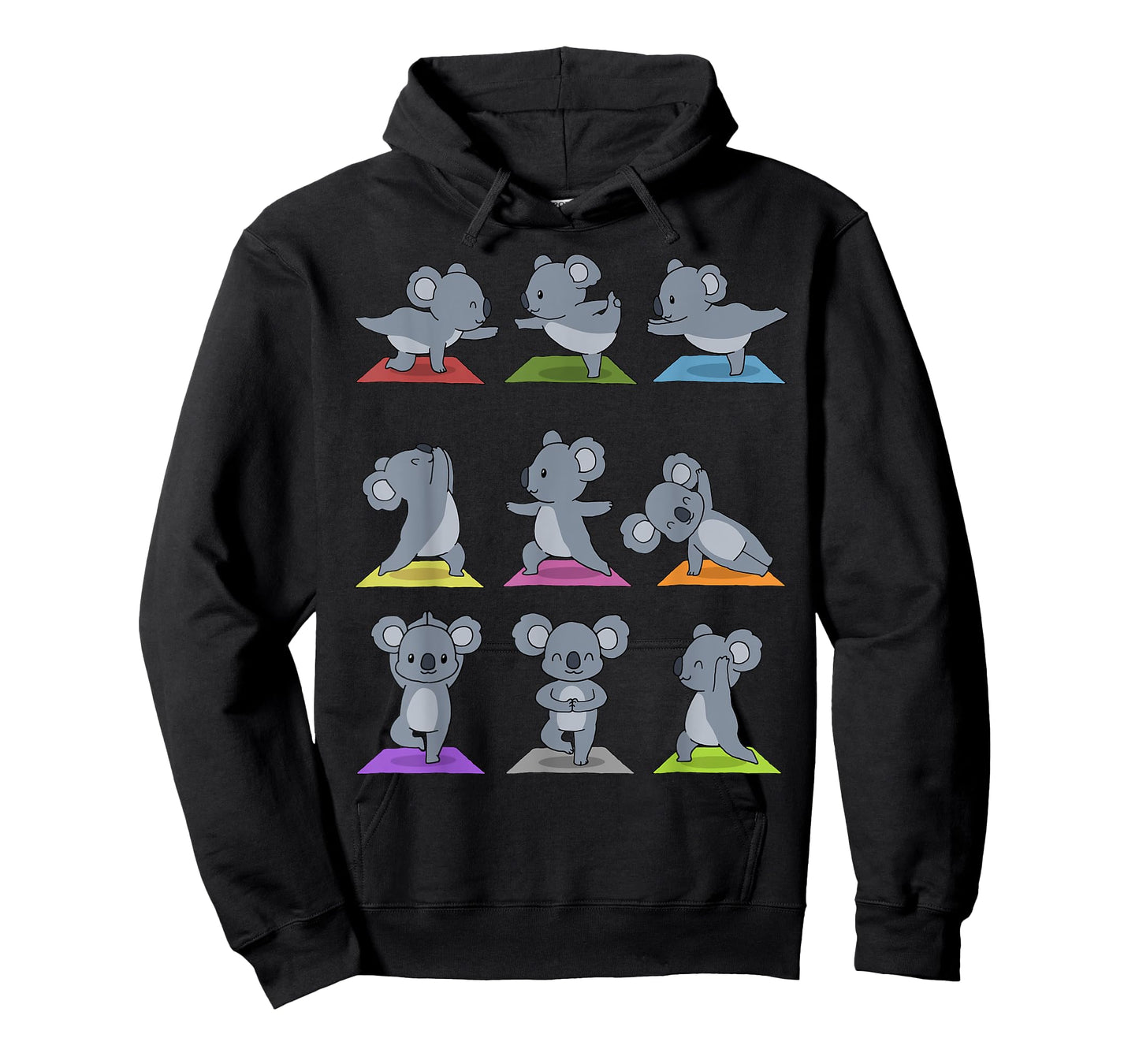 Koala Yoga T-Shirt Funny Koalas In Yoga Poses Sports Tee T-Shirt