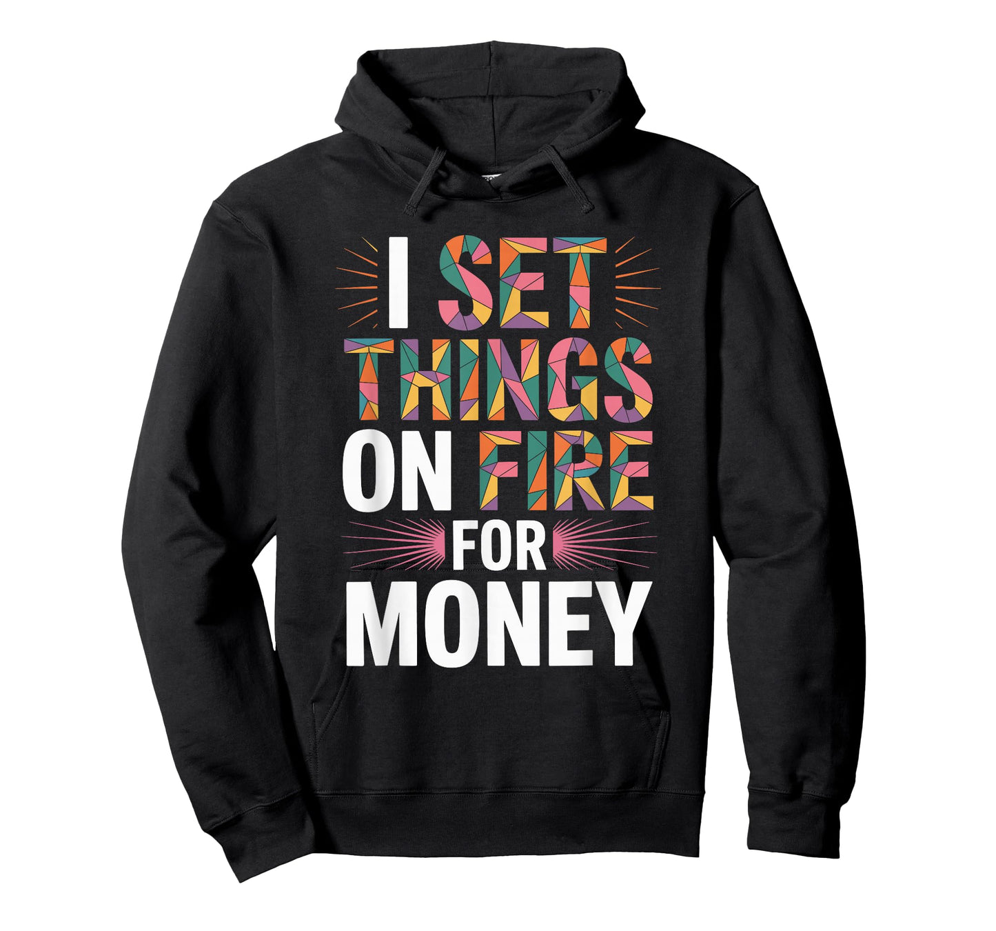 I Set Things On Fire for Money, Stained Glass Mosaic Artist T-Shirt