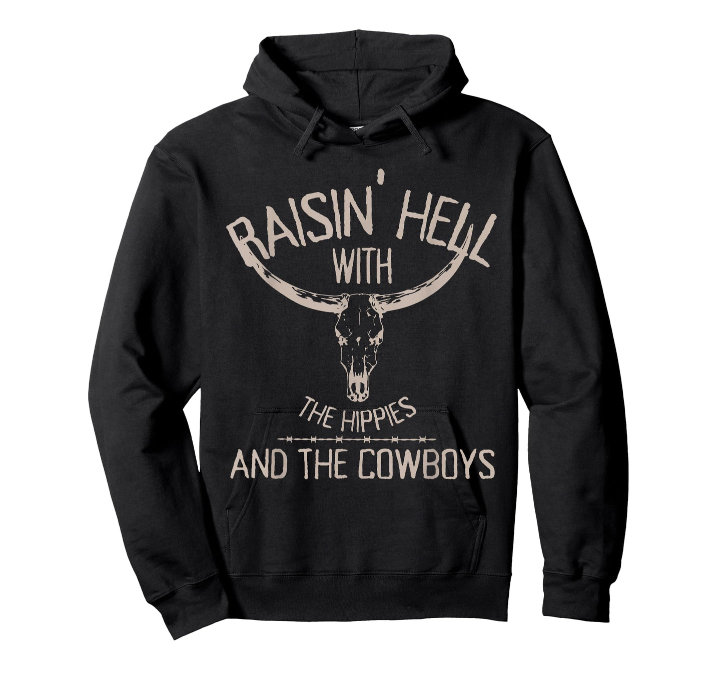 Hippies And Cowboys Western Cowhide Cowgirls T-Shirt