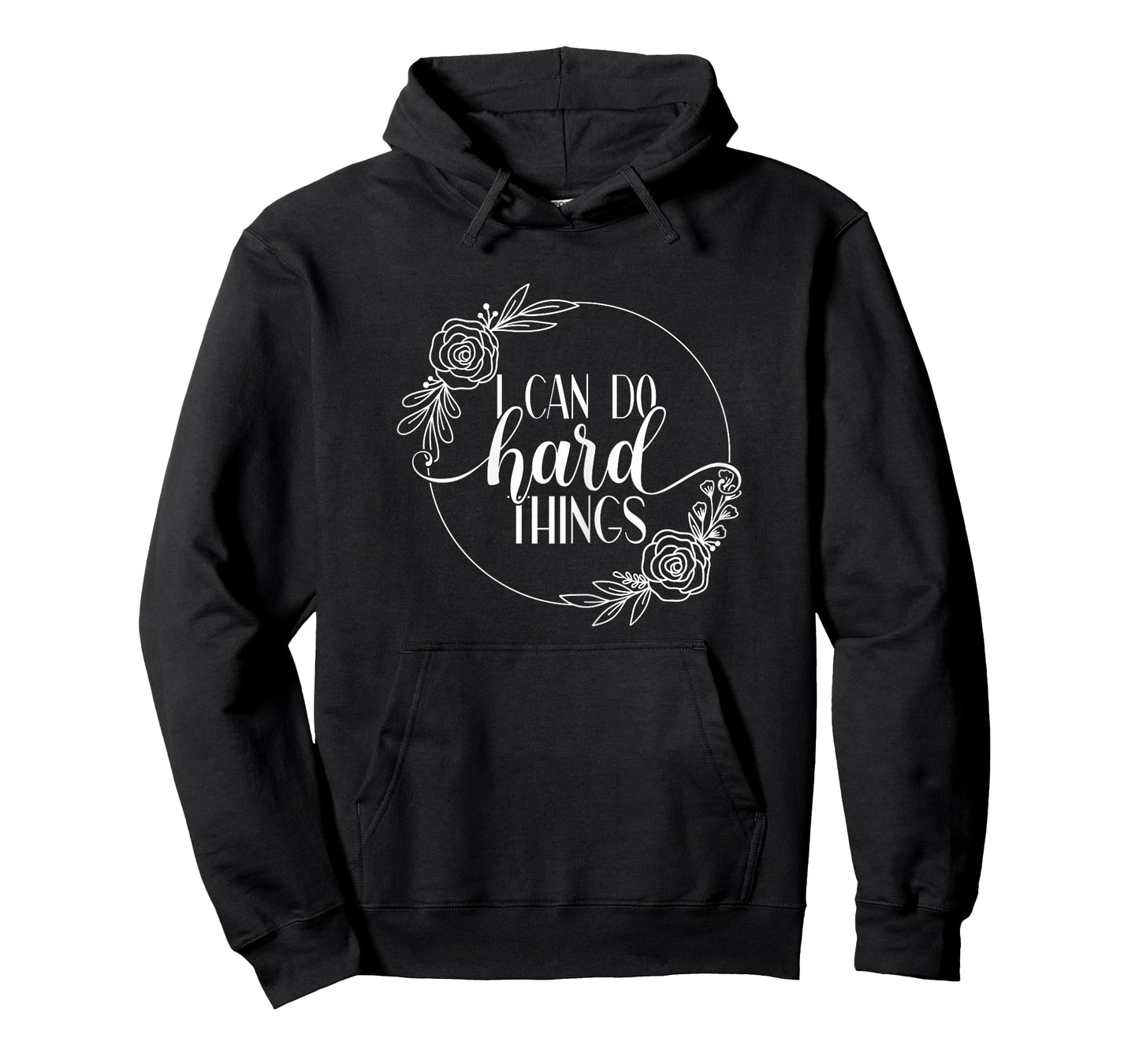 Mela Motivational Workout Designs I Can Do Hard Things Unisex Adult Gym Workout Motivation T-Shirt Black X-Small