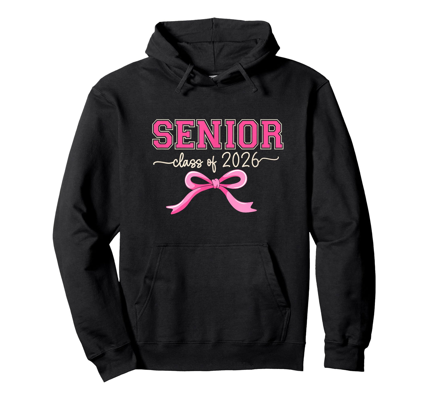 Class Of 2026 Pink Coquette Bow Cap Senior 2026 Graduation T-Shirt