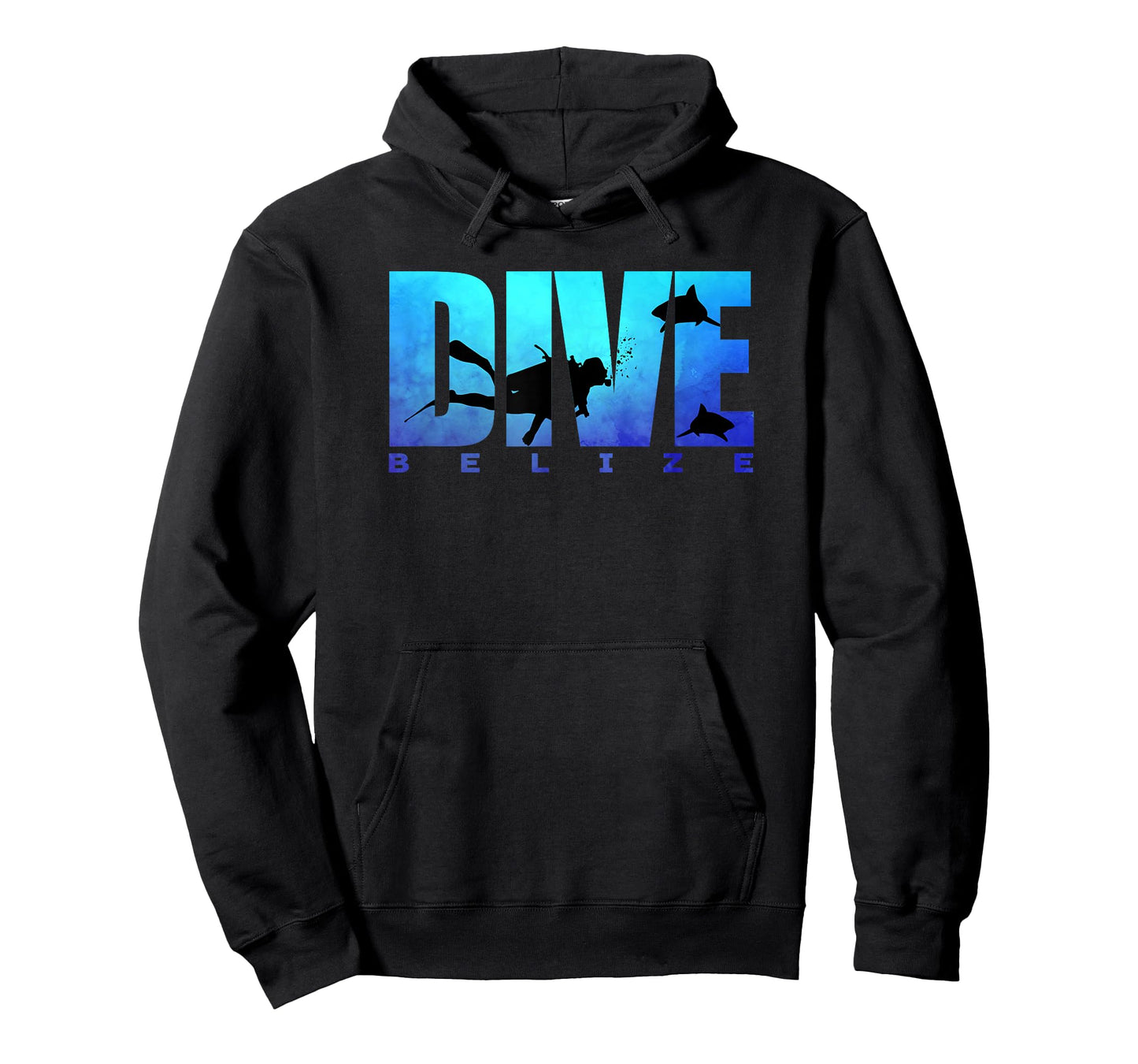 DIVE BELIZE Sharks Scuba Diver Reef Freediving Snorkeling T-Shirt