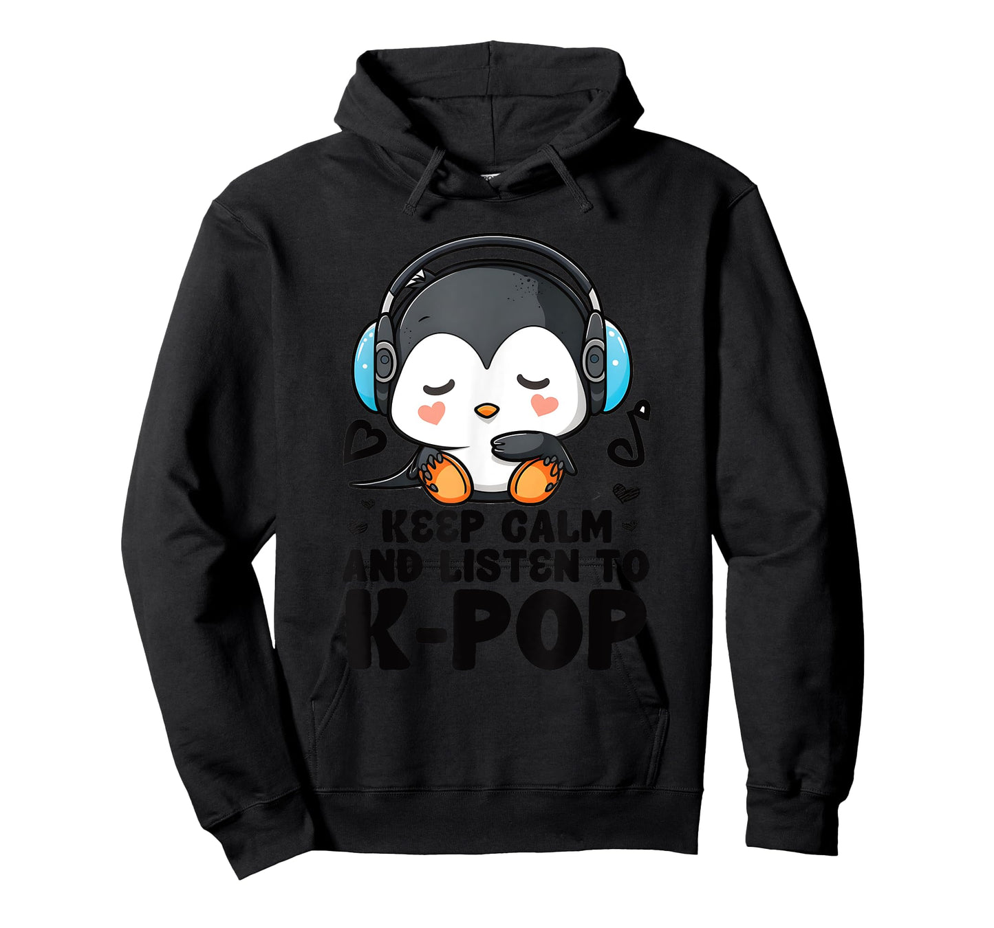 Keep Calm Listen To Kpop Penguin Merch K-pop Merchandise T-Shirt