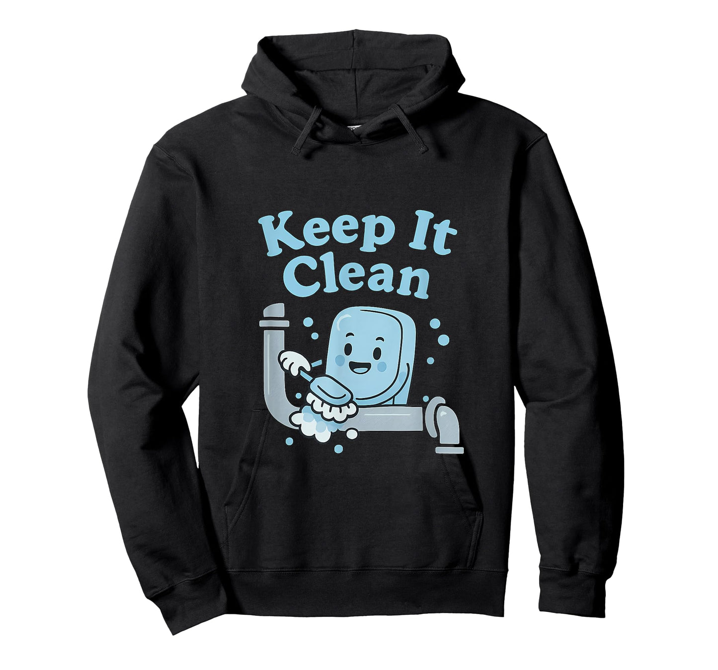 Keep It Clean Funny Plumber Soap Pipe Design T-Shirt