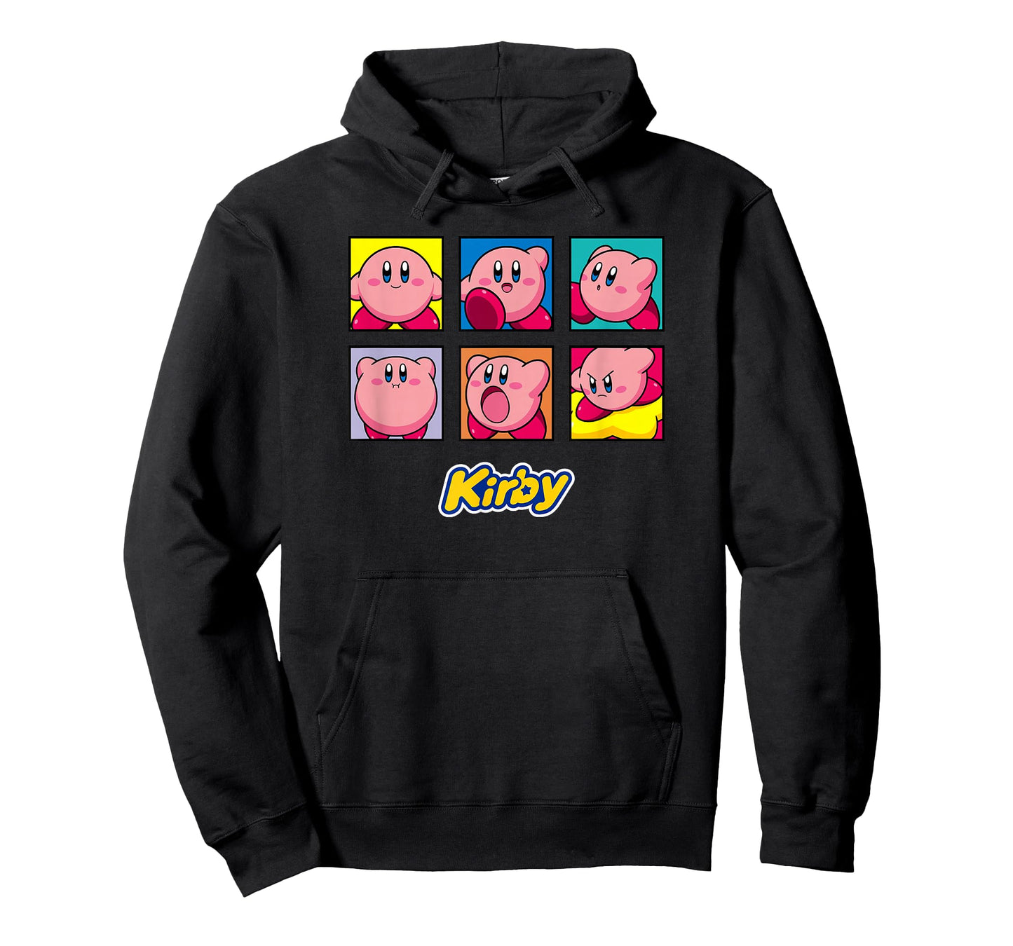 Kirby Vintage Panel Collage Poster T-Shirt - Unisex-Kids - Black - Small
