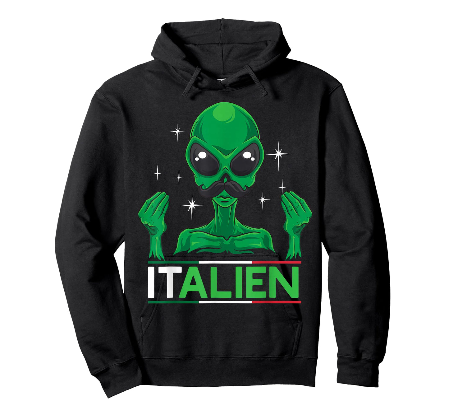Funny Italian Alien Pun Italy Hand Gesture T-Shirt