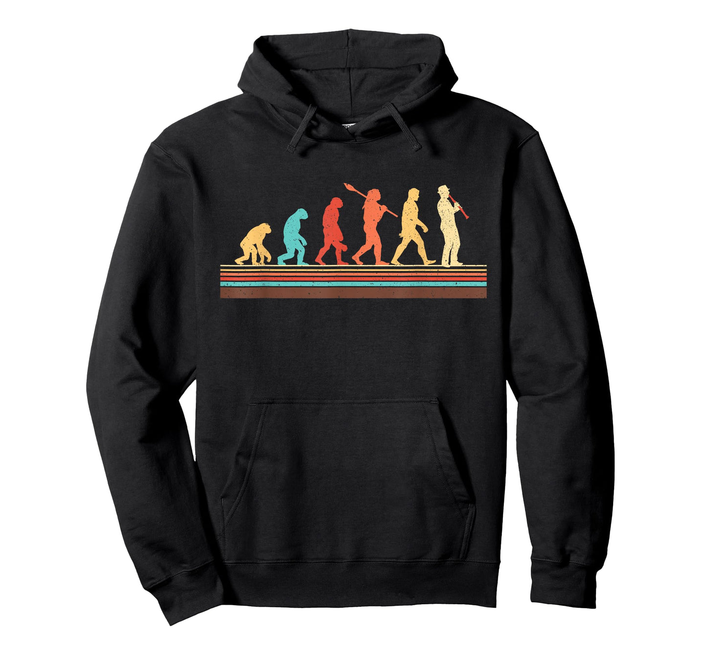 Evolution Of Clarinet Player - Marching Band Player T-Shirt
