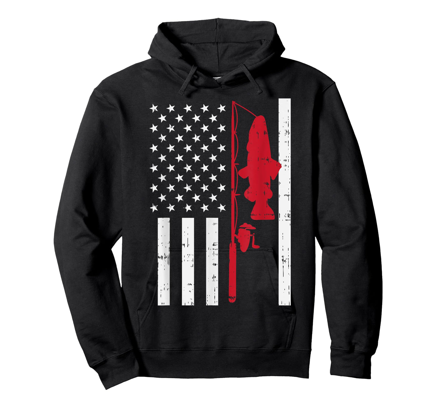 Red Line Flag Fish Firefighter Fishing Patriotic Angler Gift T-Shirt for Women Girls Kids Men