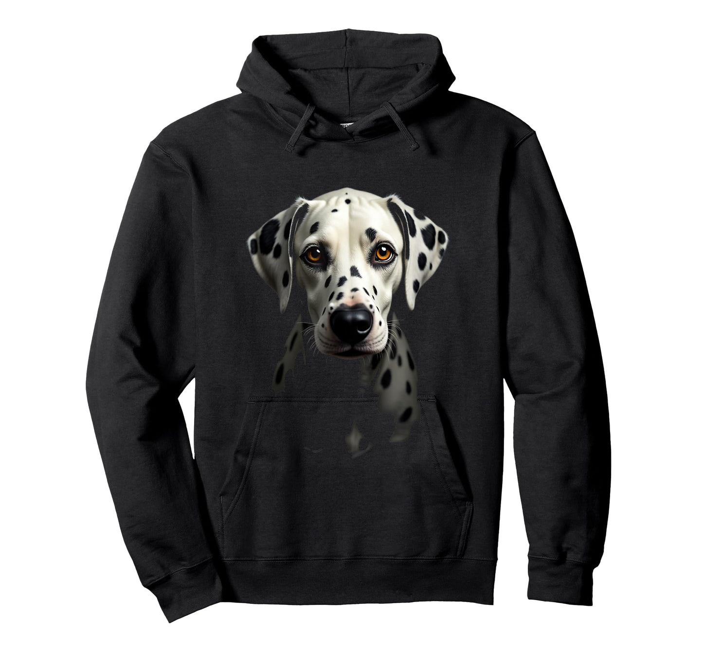 Black Dalmatian Dog Dalmatian Face T-Shirt