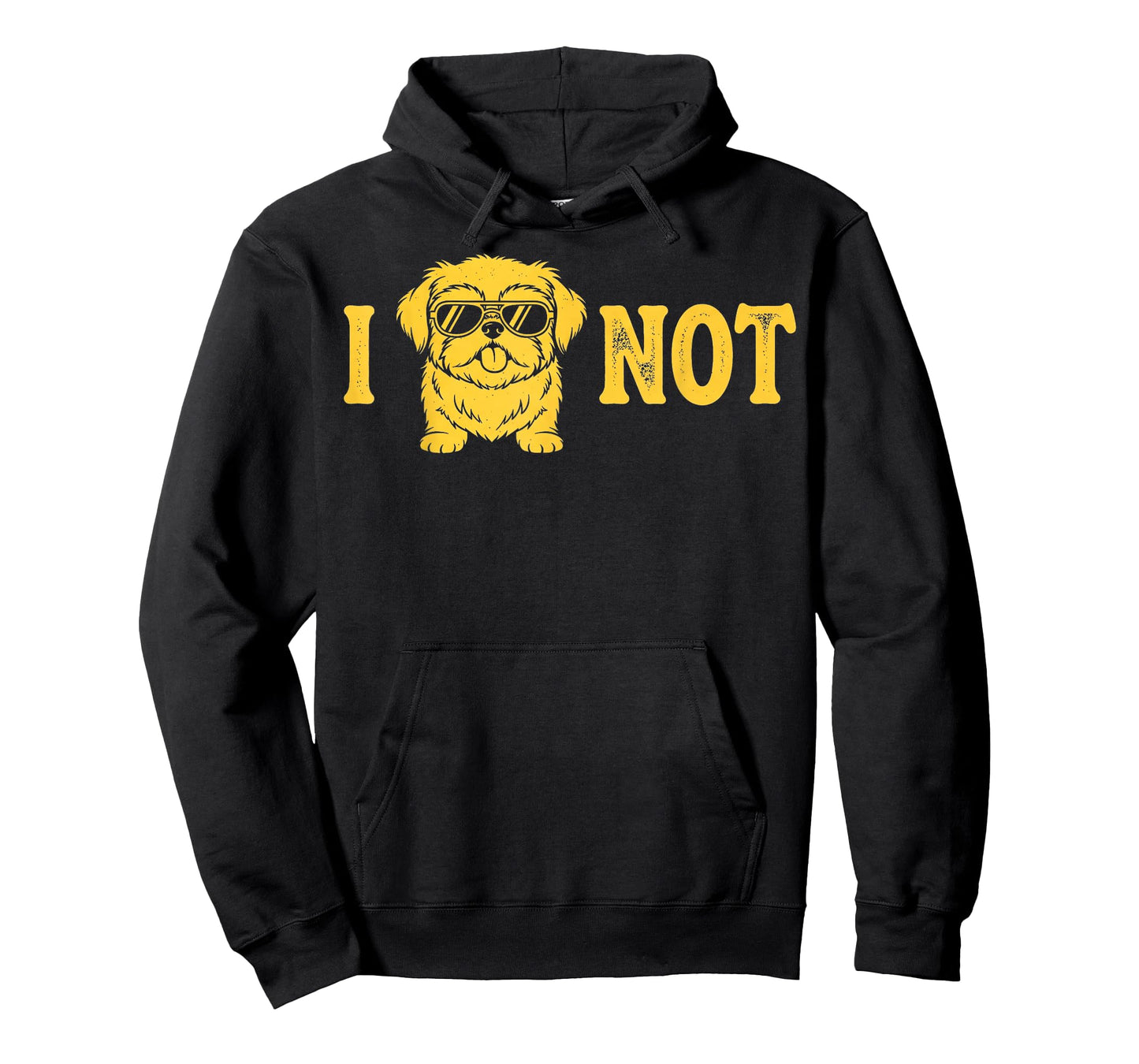 Cute Shih Tzu Not Kawaii Dog Vintage Graphic Tee Men T-Shirt