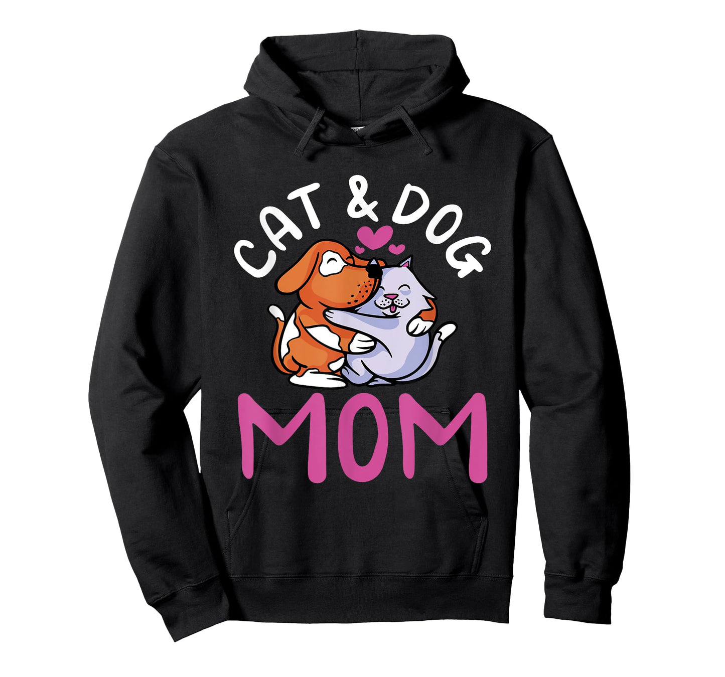 Cat And Dog Mom Girl Cats Dogs Lover Mother Mommy Mama T-Shirt