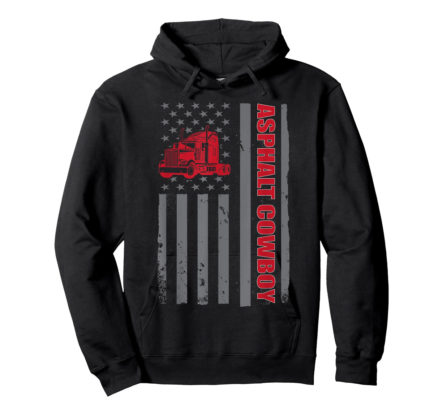 Asphalt Cowboy Patriotic Truck Lover USA Trucker Fanatic T-Shirt