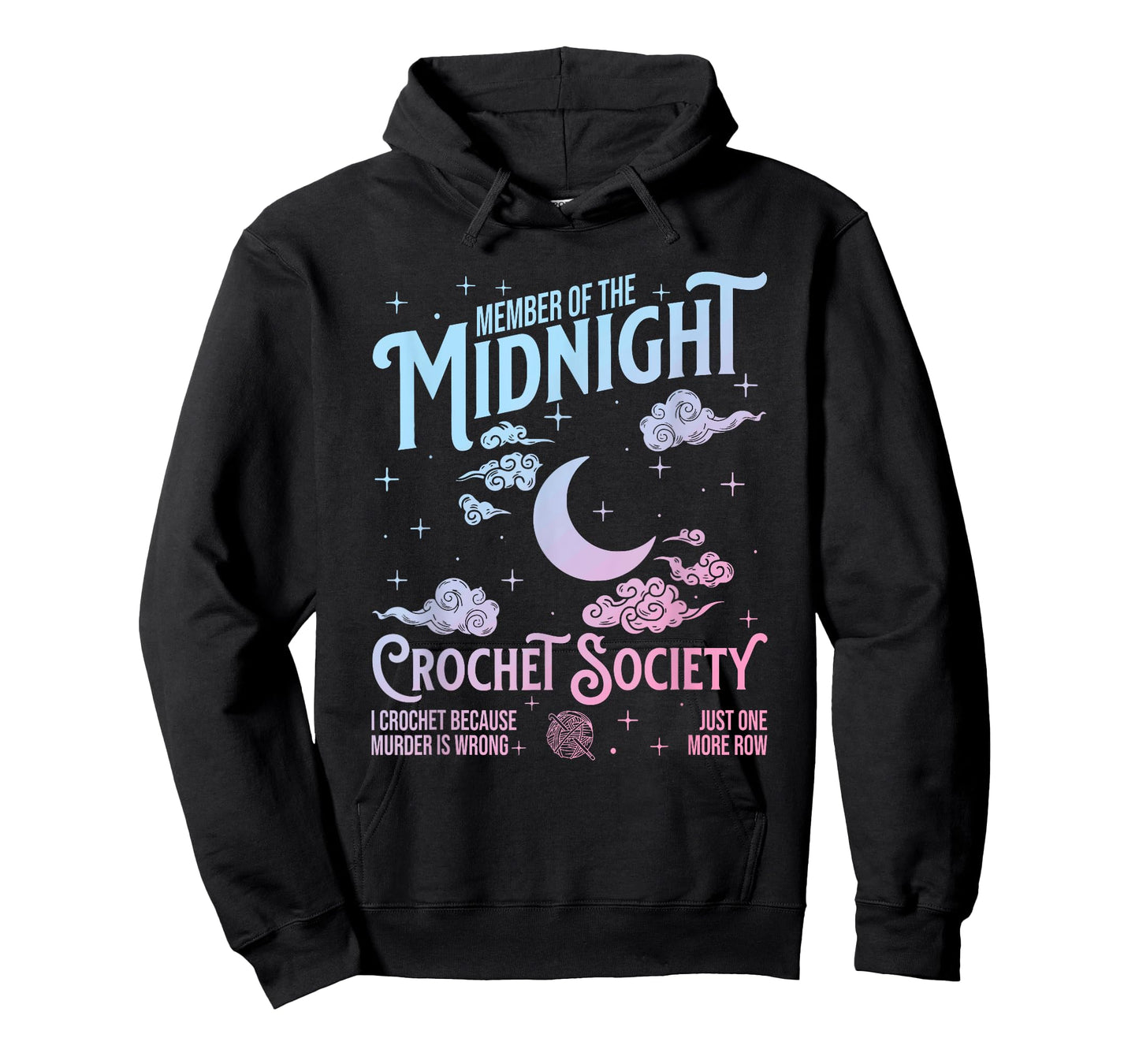 Midnight Crochet Society I Crochet Because Murder Is Wrong T-Shirt