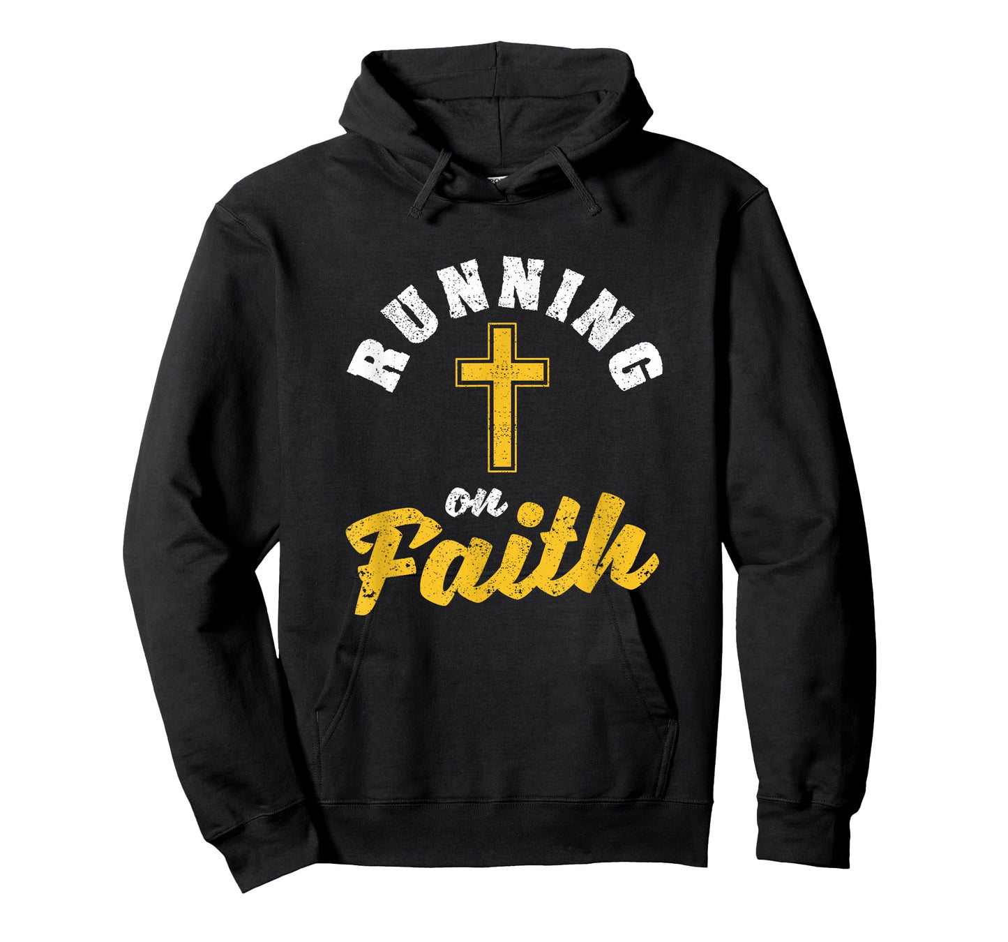 Running On Faith Funny Christian Workout Runner Religious T-Shirt