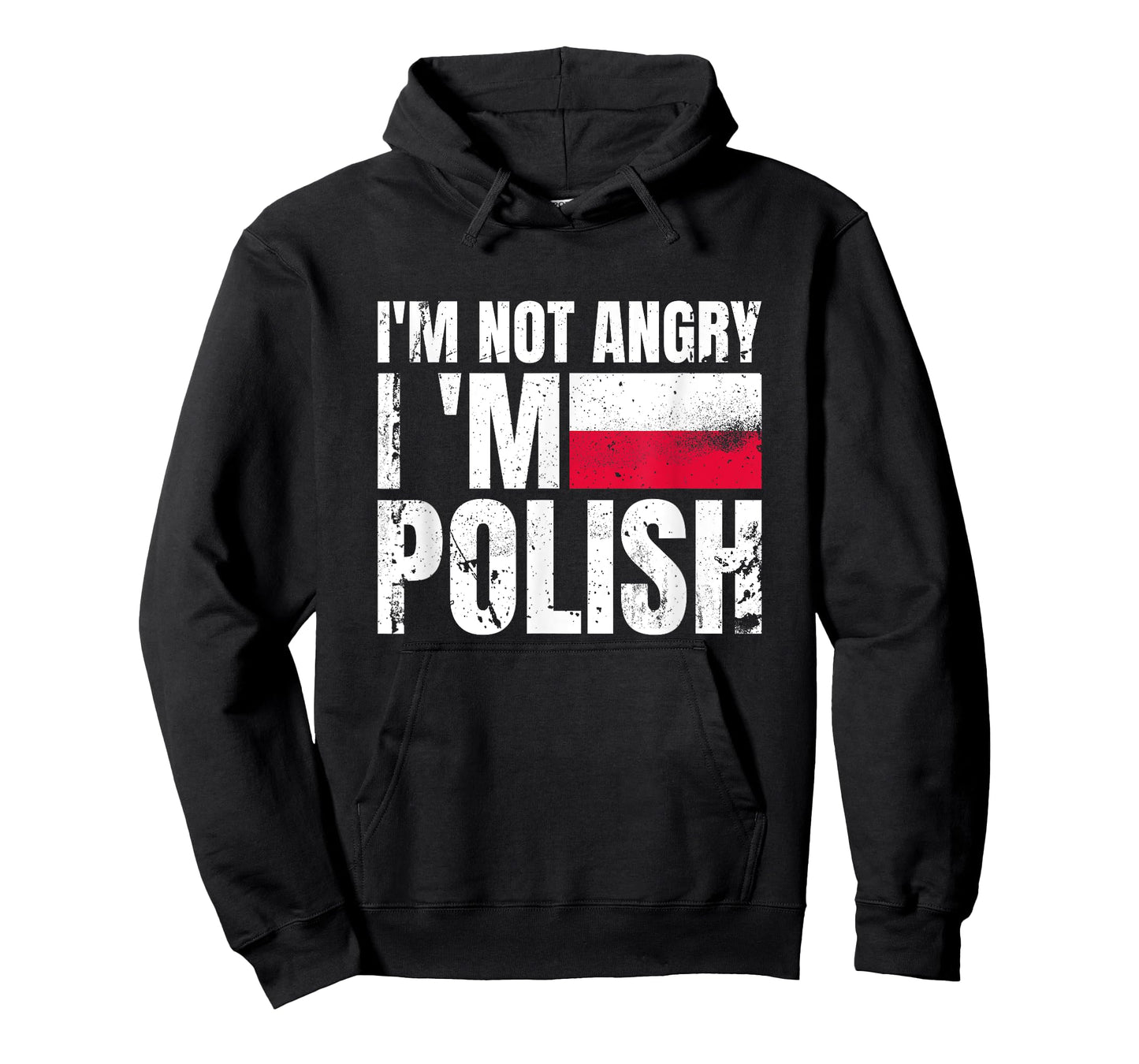 I'm Not Angry I'm Polish Poland Vintage Flag Pole T-Shirt