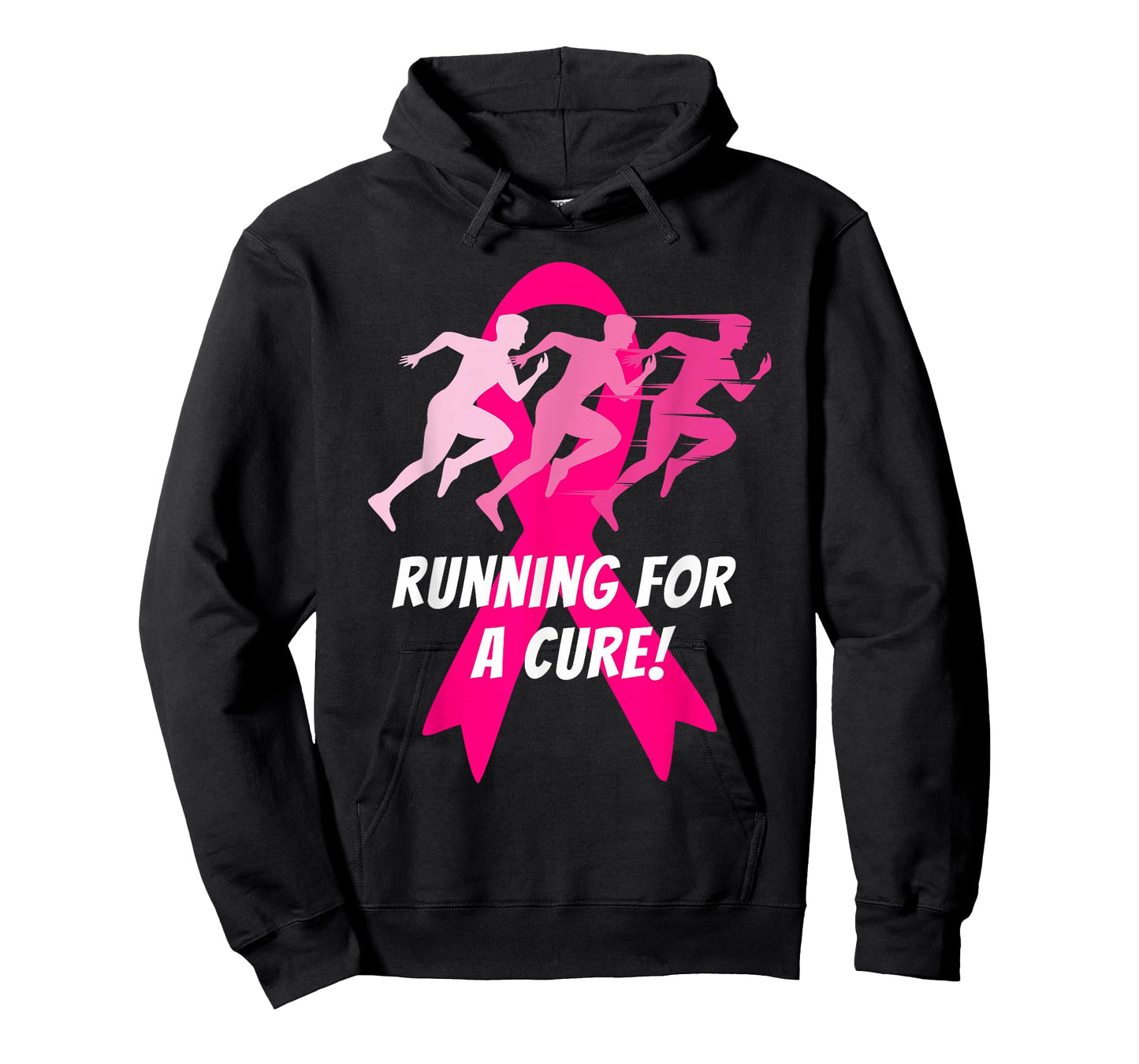Running for a Cure Pink Ribbon Breast Cancer T-Shirt