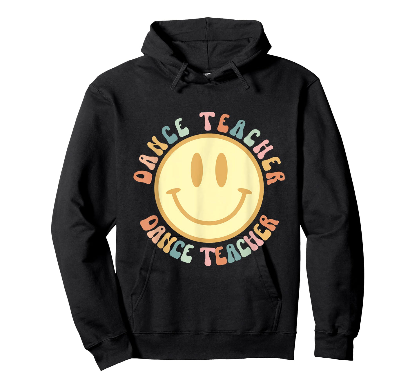 Happy Smiling Face Groovy Retro Dance Teacher Appreciation T-Shirt