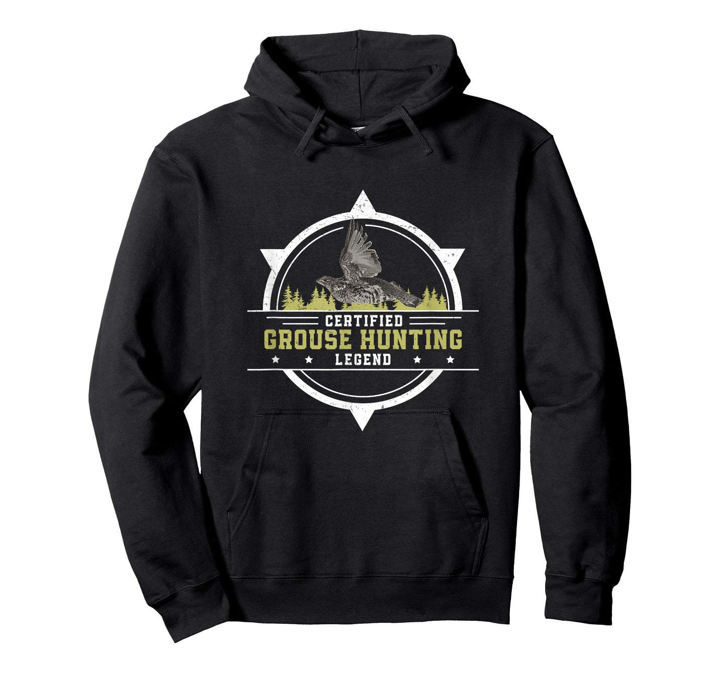 Funny Grouse Hunting Legend For A Ruffed Grouse Bird Hunter T-Shirt