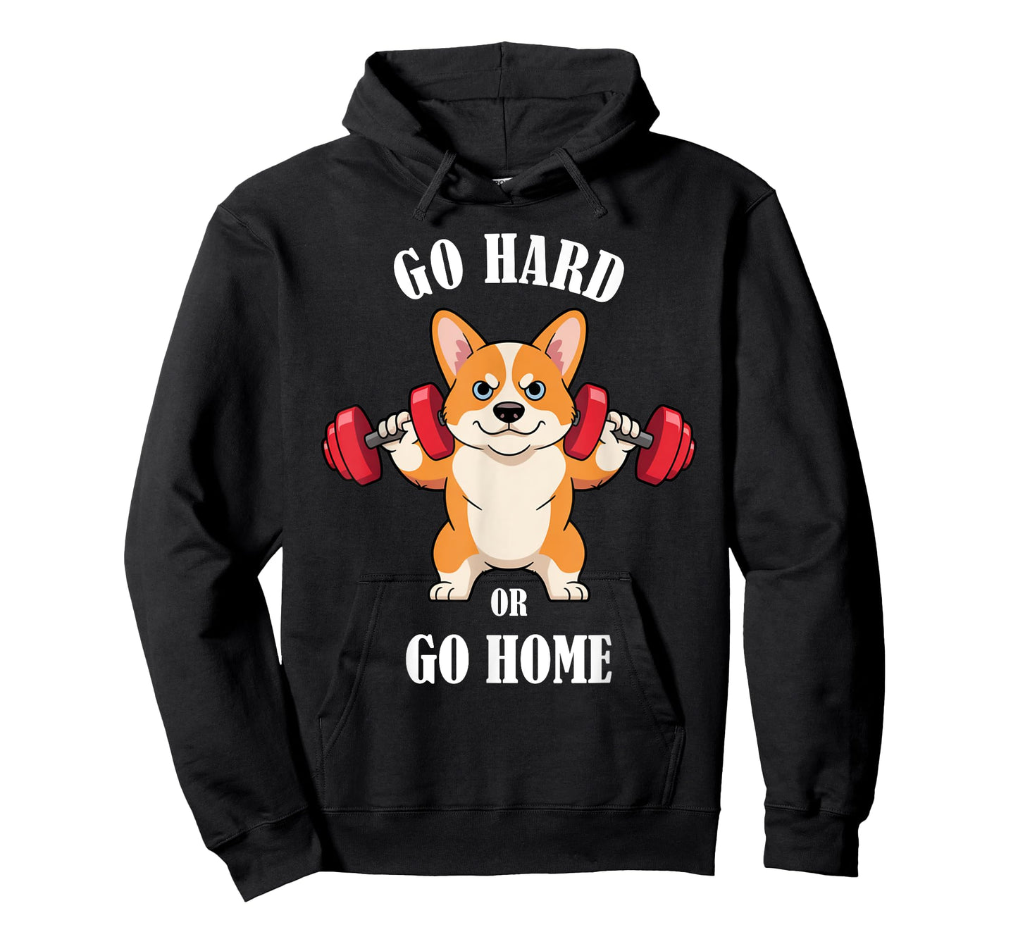 Corgi Workout Lifting Dumbbells Weightlifting Funny Gym T-Shirt
