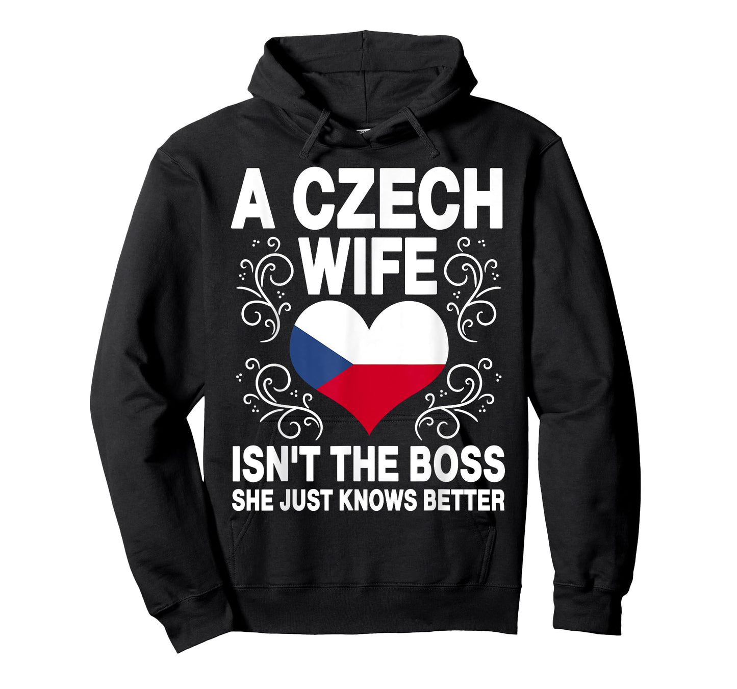 Funnz Czech Wife Saying Czech Flag Heart Czech Women T-Shirt