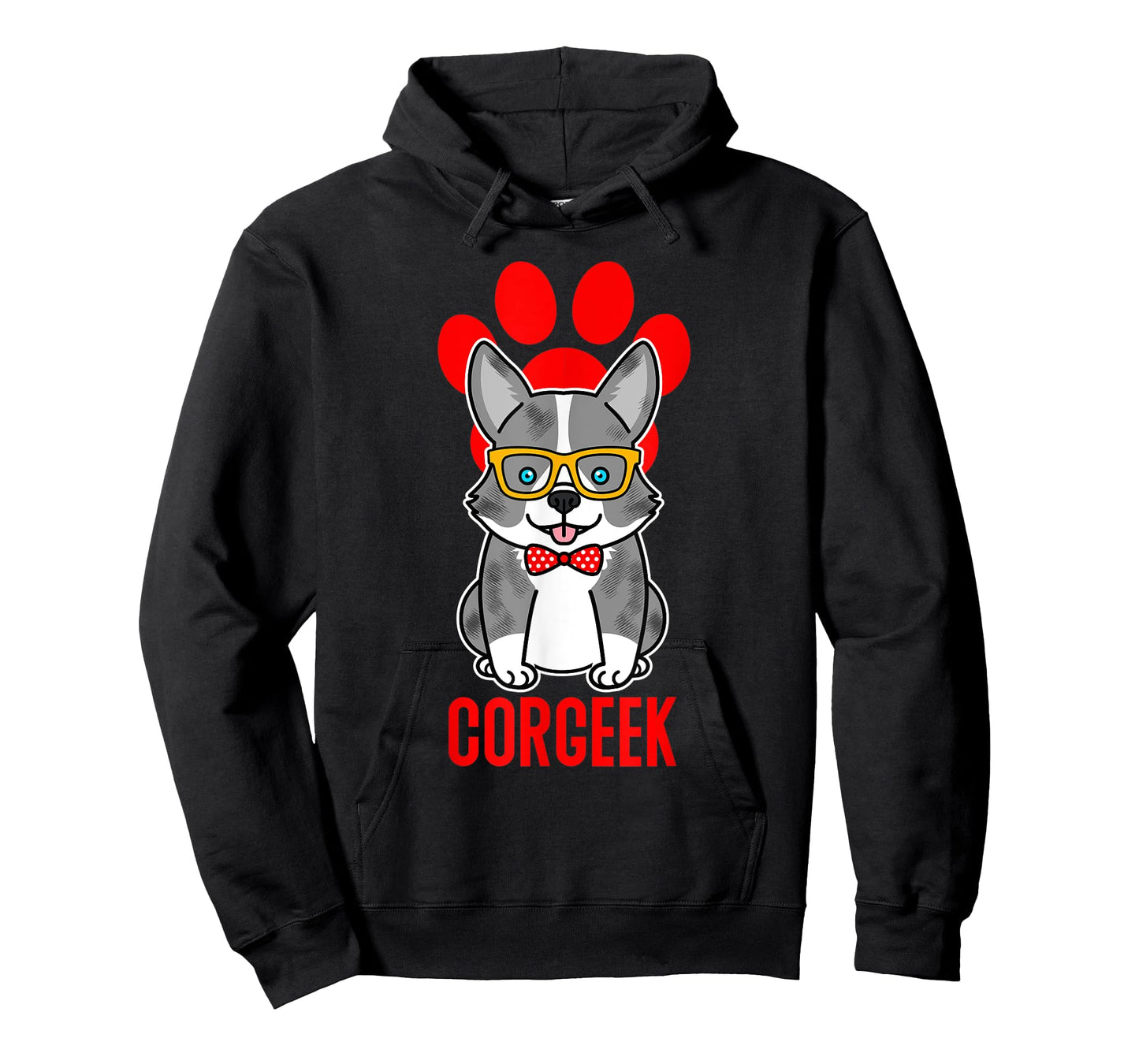 Funny Blue Merle Corgi Corgeek Graphic T-Shirt