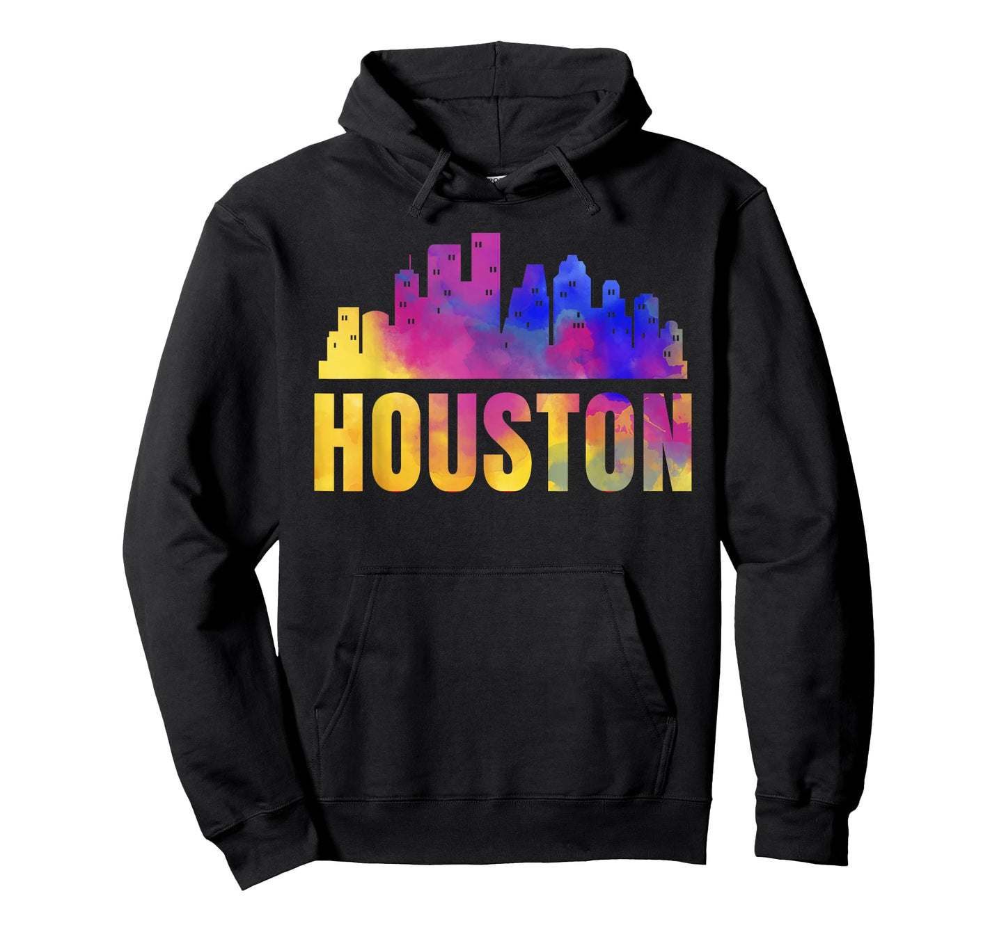 Houston Skyline Art Texas City H-Town TX USA State American T-Shirt