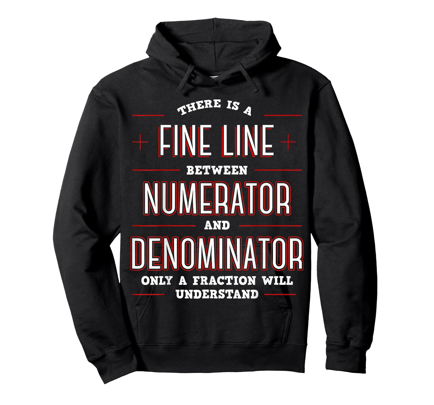 Cool Math Apparel Black Math Algebraic Fractions Number Ratios Integers Division T-Shirt