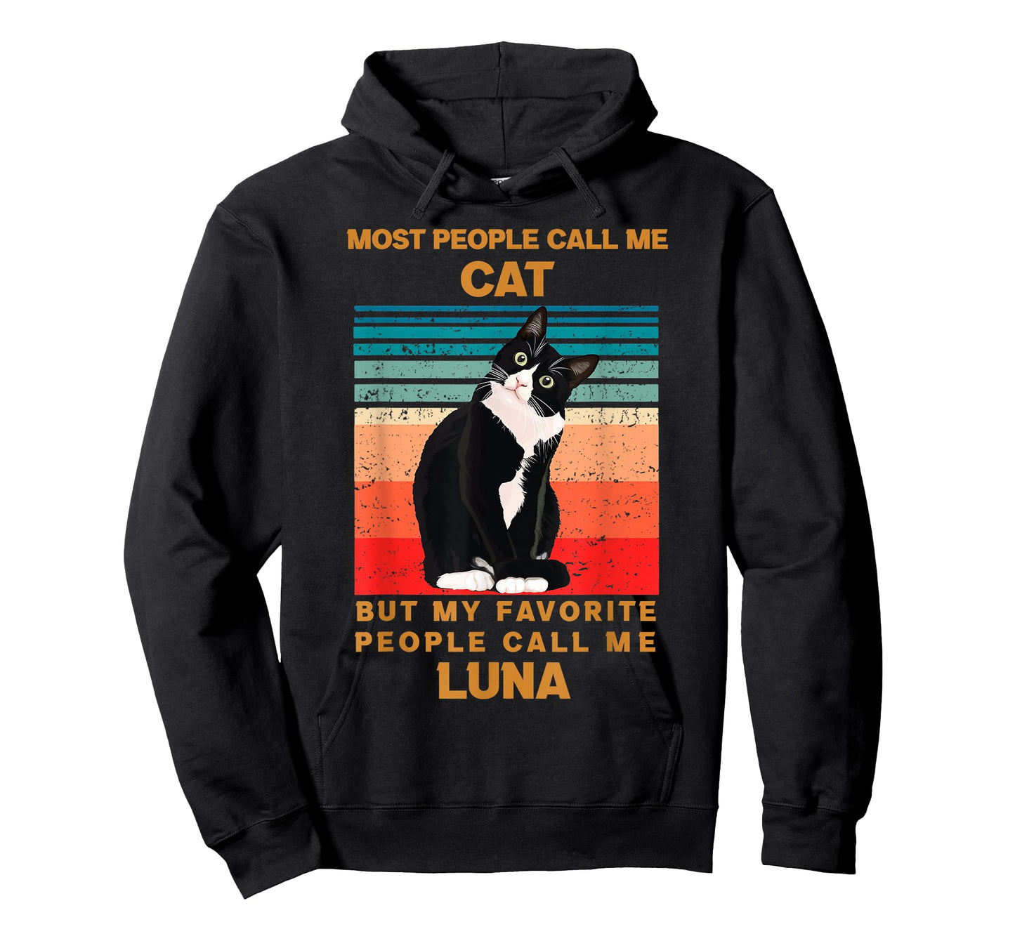 cat name Luna cute black cat my favorite people call Me T-Shirt
