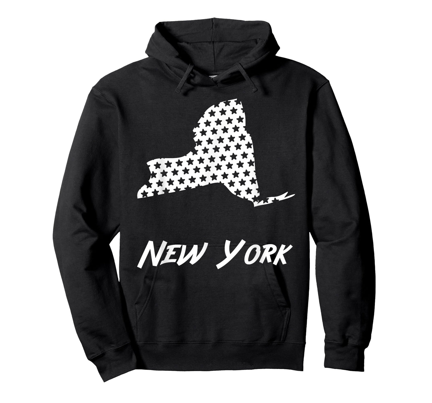 New York USA State Outline Stars Vintage Retro Design T-Shirt