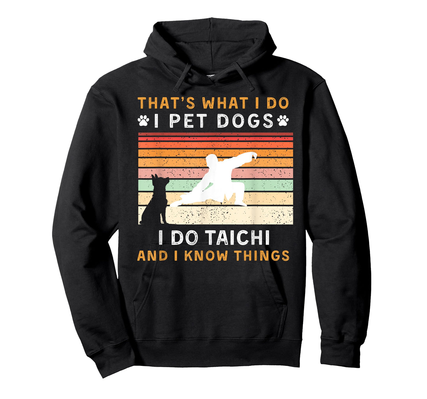 pet dogs play tai chi know things funny tee T-Shirt