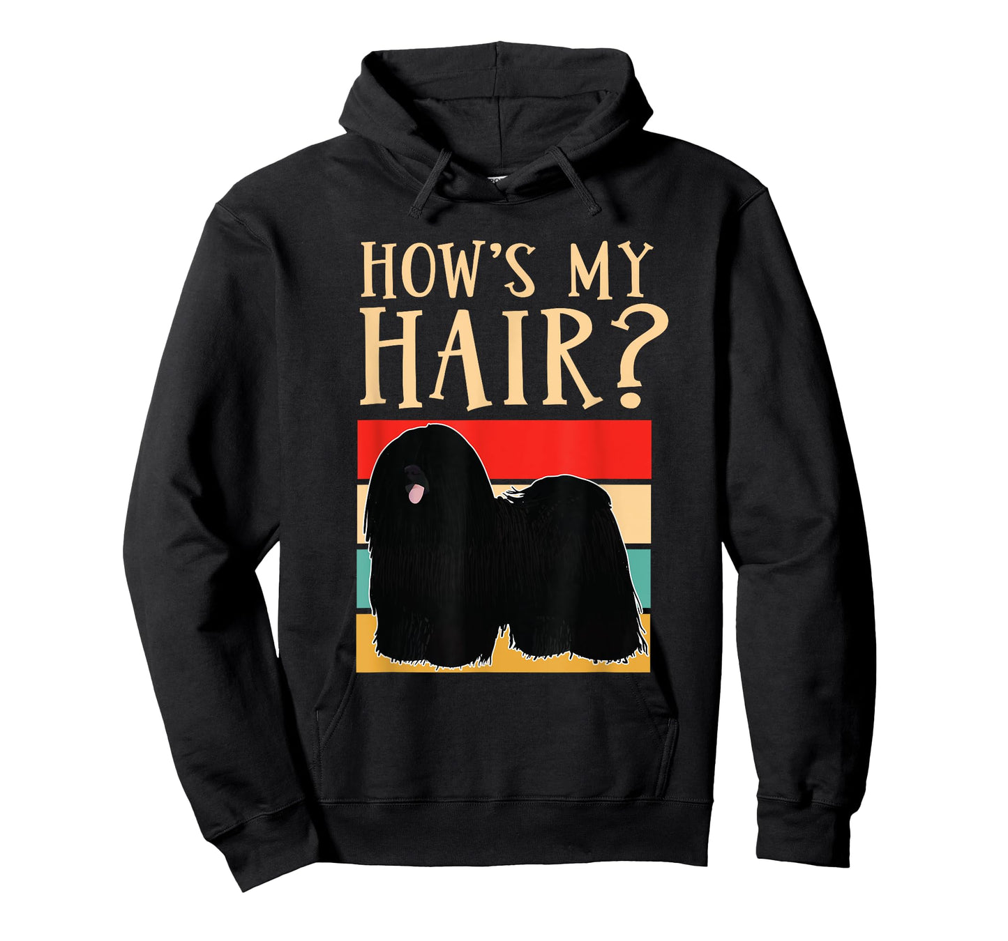 How's My Hair Funny Dreadlock Hungarian Puli Dog Breed Men Women Girls Kids T-Shirt