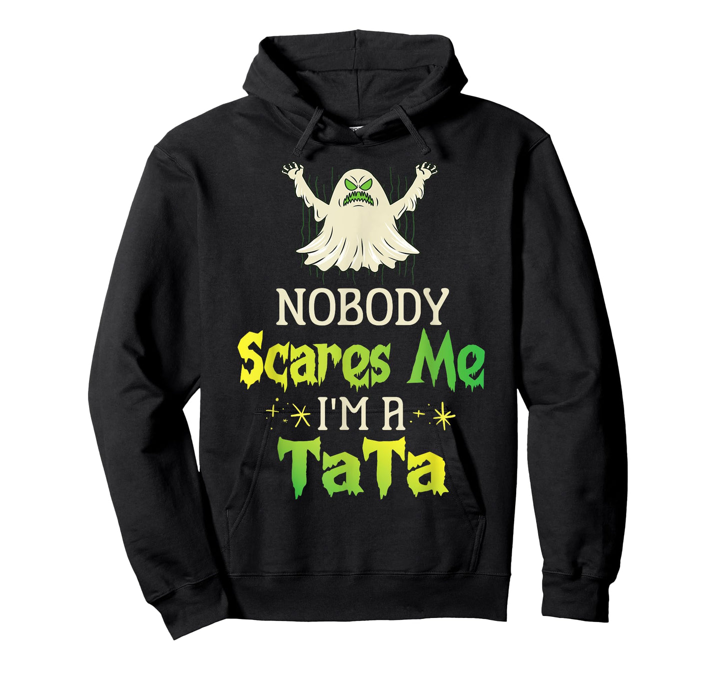 Halloween Ghost Nobody Scares Me I'm A Tata Grandpa Husband T-Shirt