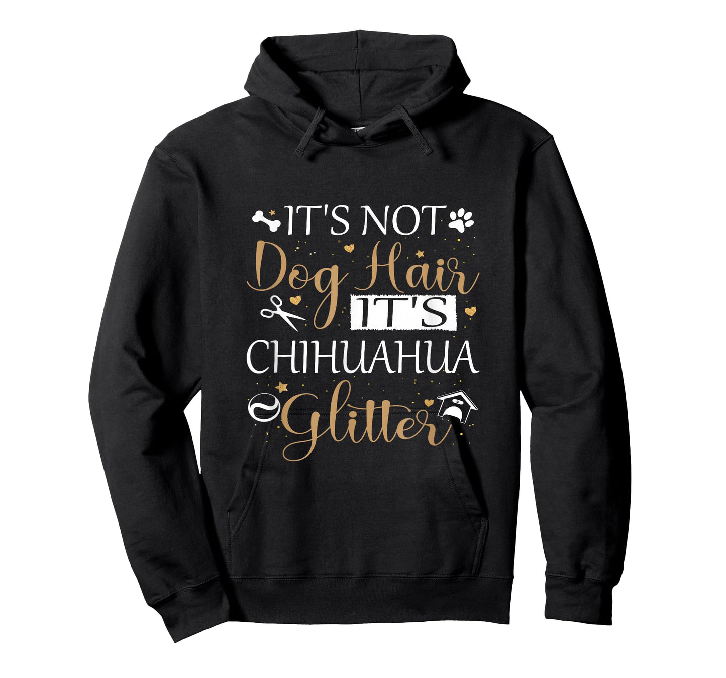 Not Dog Hair Its Chihuahua Glitter Dog Owner Lover Dog Mom T-Shirt