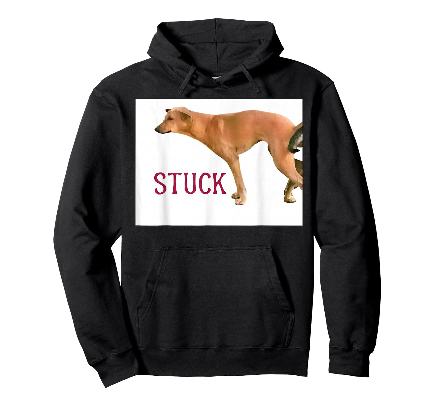 Stuck Together Dogs Funny Couple Saying Quote Dog Adult Joke T-Shirt