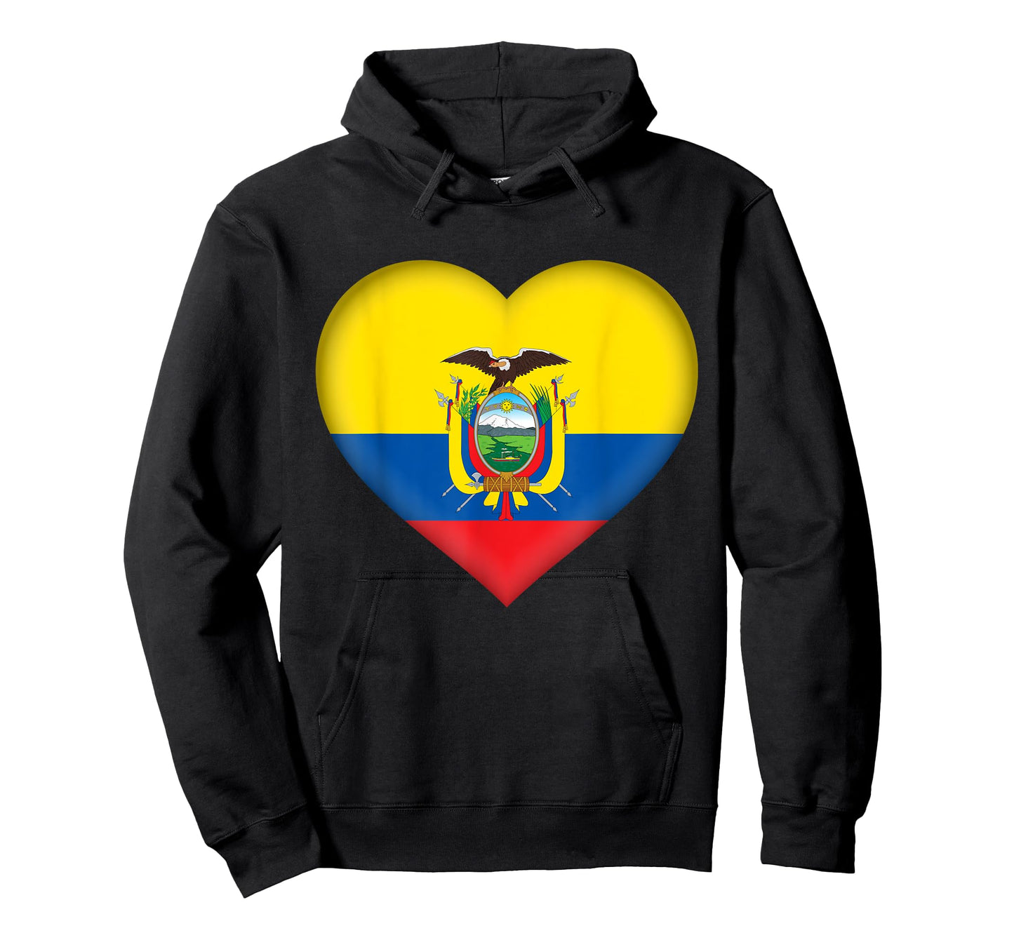 I Love Ecuador | Ecuadorian Flag Heart Outfit T-Shirt