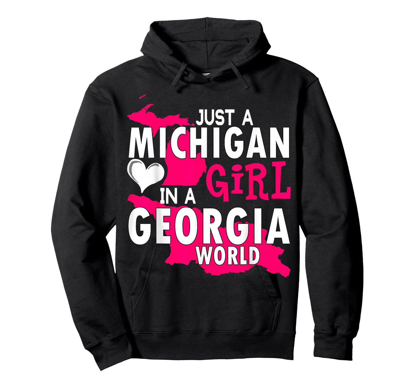 just a michigan girl in a georgia world tshirt gift women T-Shirt