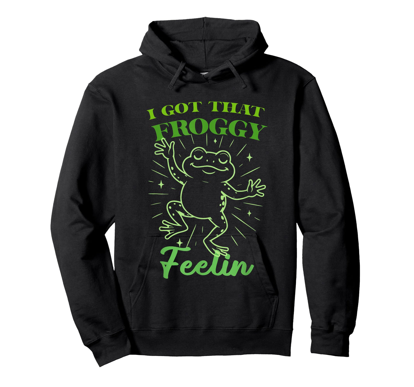 I Got That Froggy Feelin Funny Frog Design T-Shirt