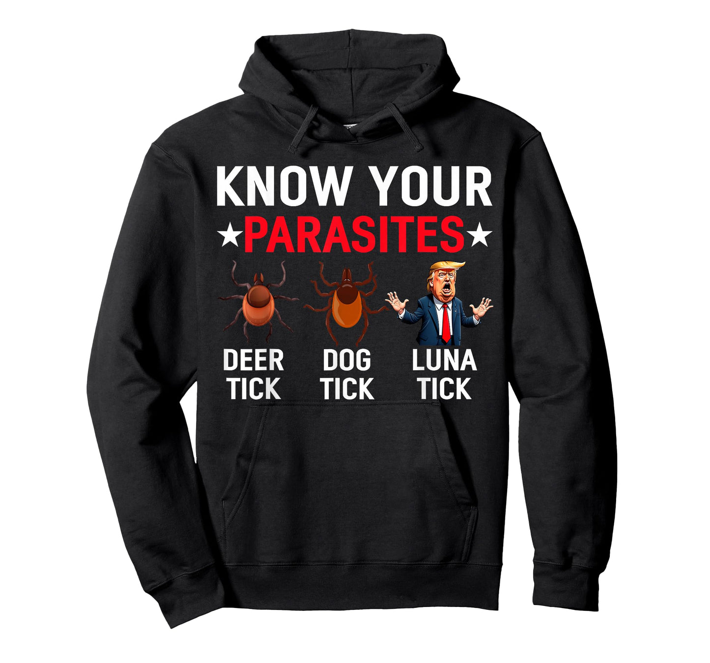 Know Your Parasites Anti-Trump Meme Trump Parody Tick Resist T-Shirt