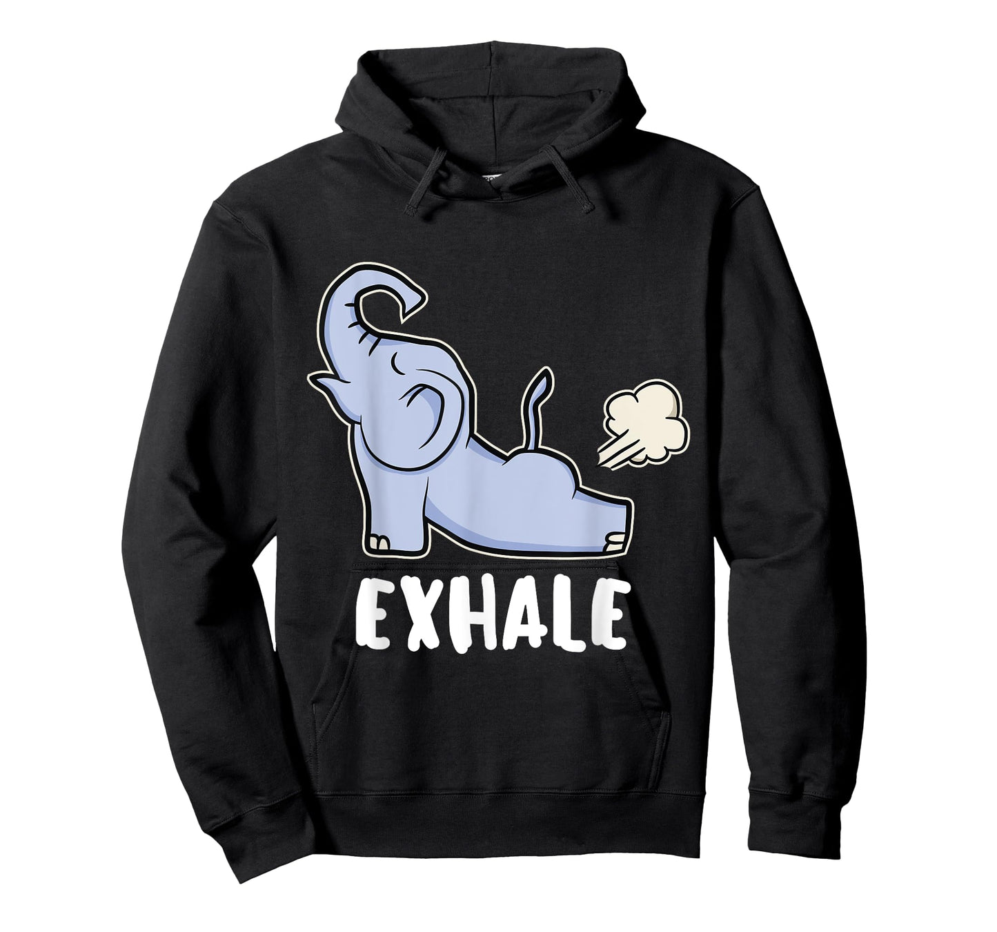 Funny Exhale Yoga Elephant T-Shirt For Elephant Lover Gift T-Shirt
