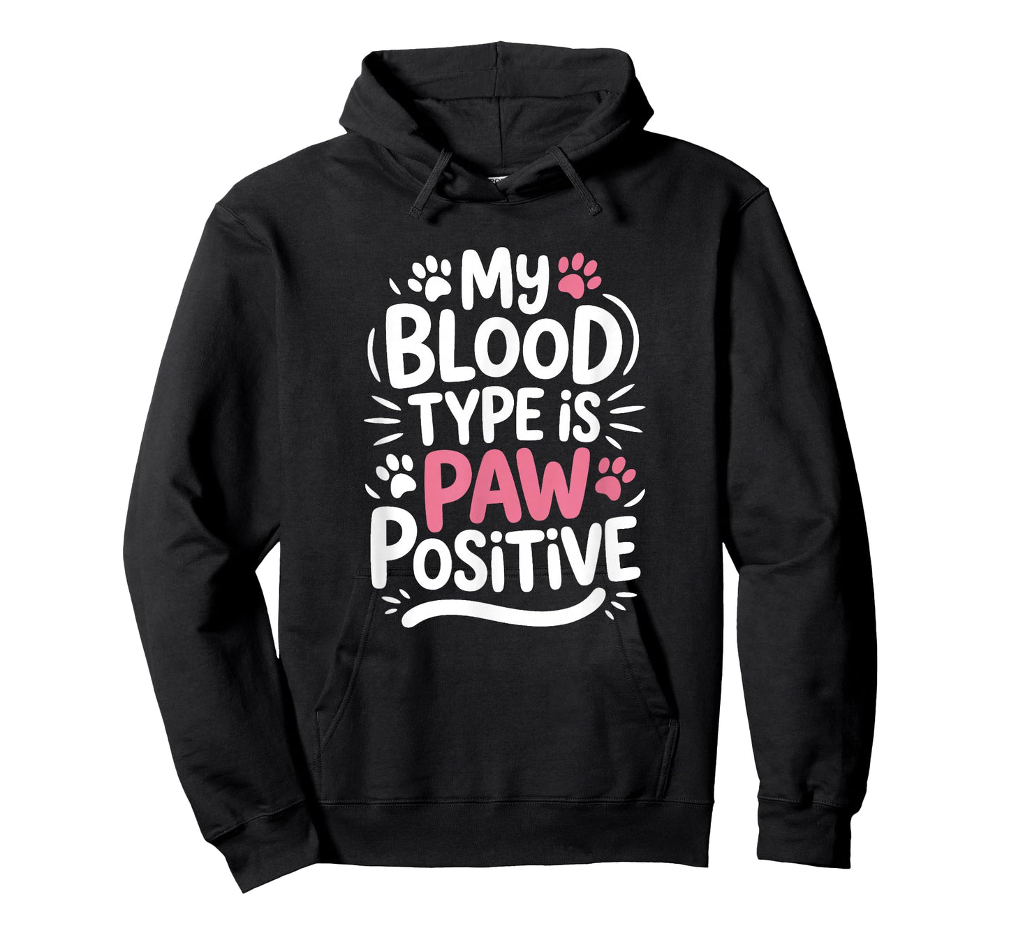 My Blood Type is Paw Positive, Cat Owner T-Shirt