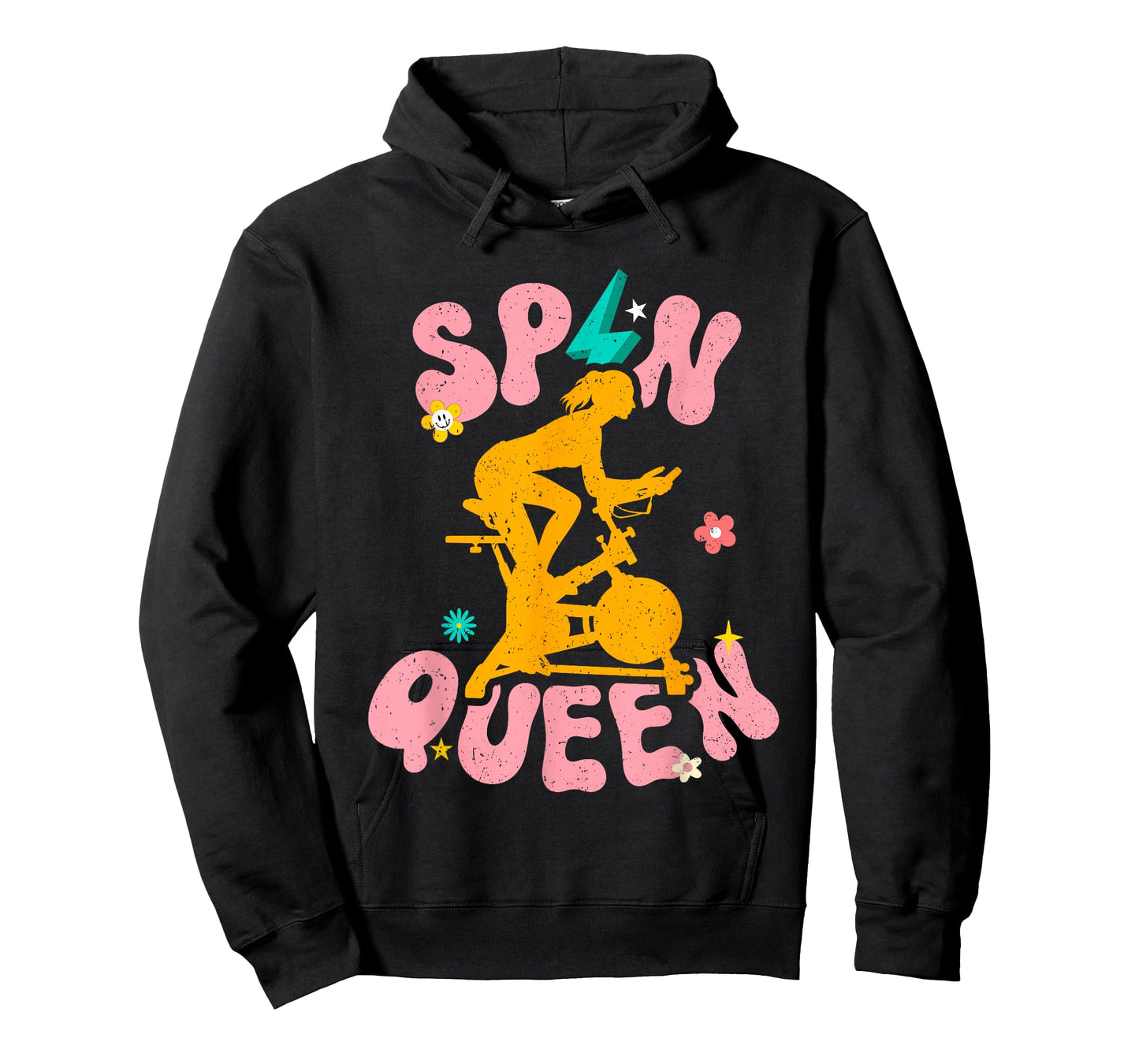 Spin Class Queen Indoor Cycling Workout Stationary Spin Bike T-Shirt