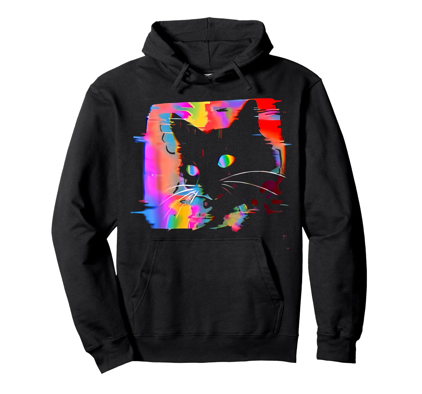 Psychedelic Weirdcore Cat Vaporwave Aesthetic Trippy T-Shirt