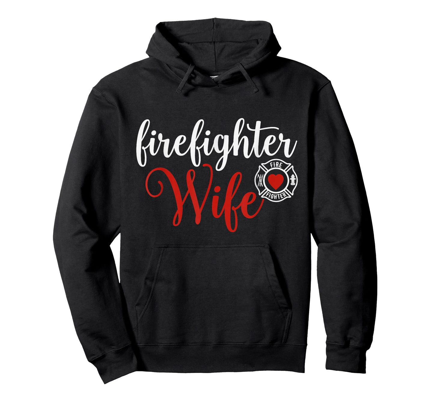 Firefighter Wife Gift for Husband Wife. T-Shirt