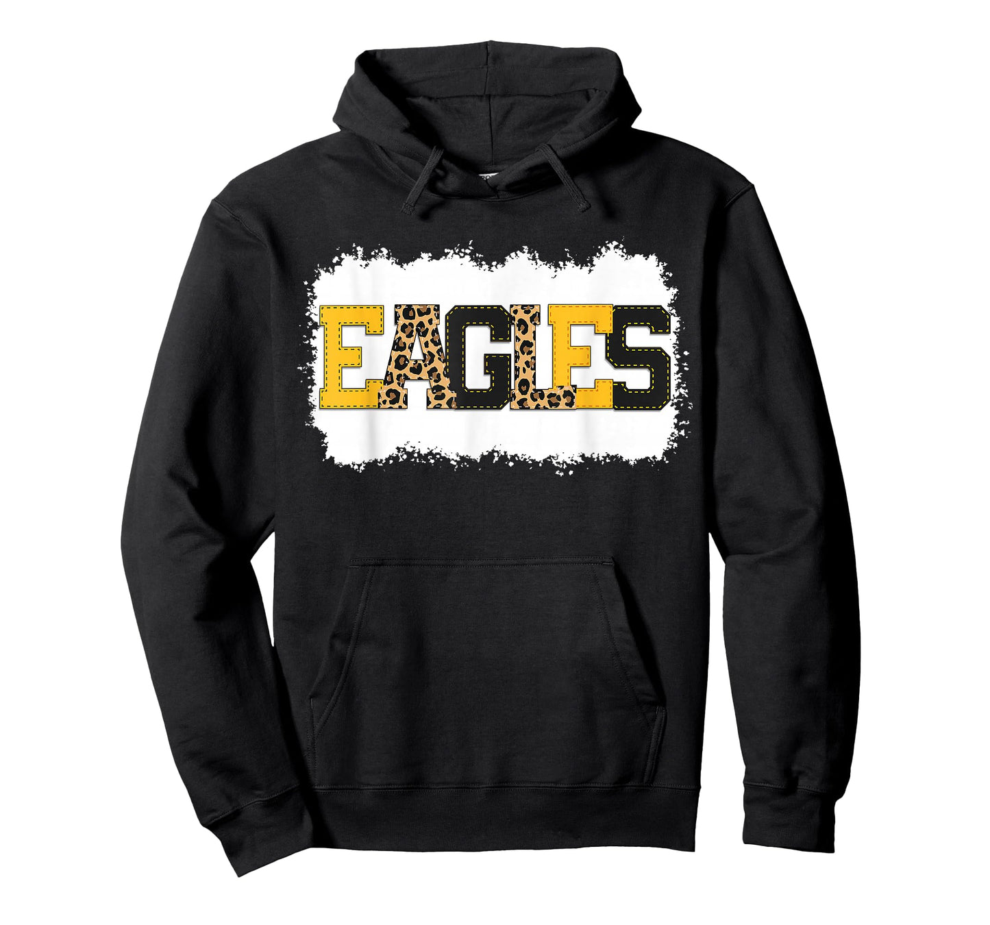 School Spirit Mascot Eagles Leopard Print Teacher Shirt T-Shirt