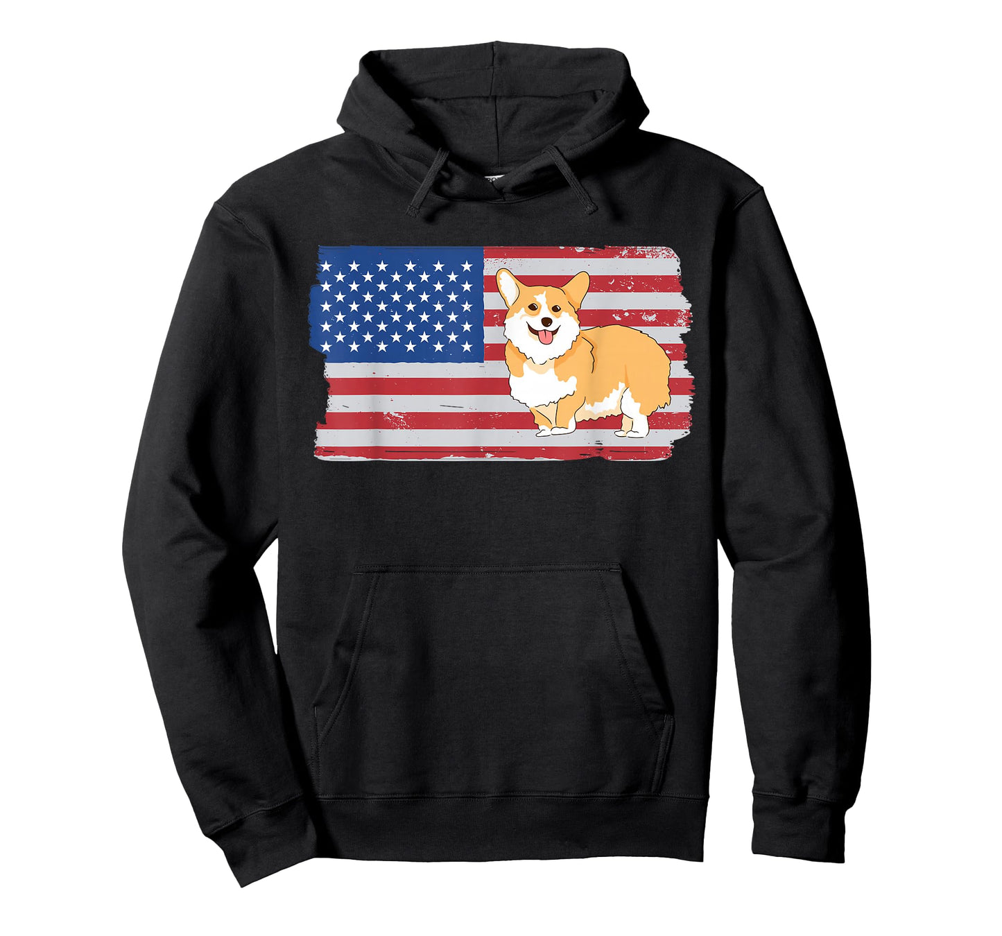 Corgi USA Flag Funny Pet Corgi Dog Lover T-Shirt