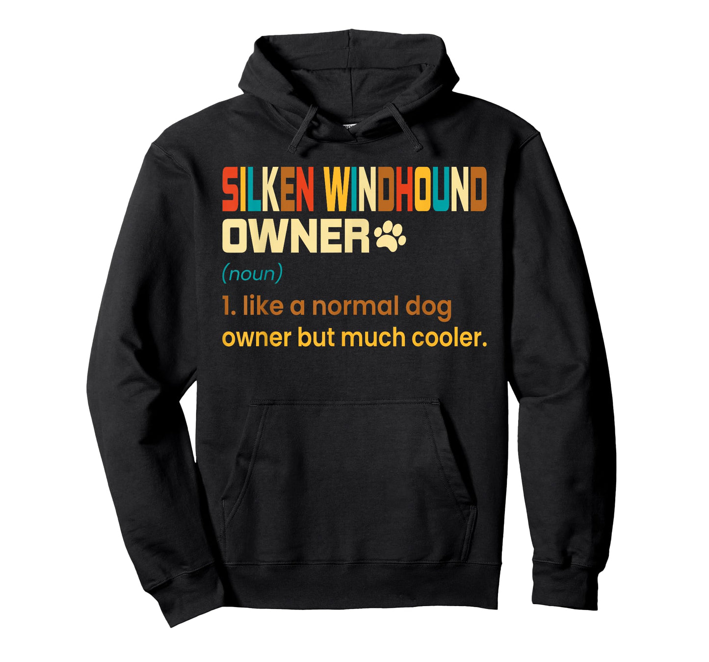 Funny Silken Windhound Retro Vintage Dog Mom Dad T-Shirt
