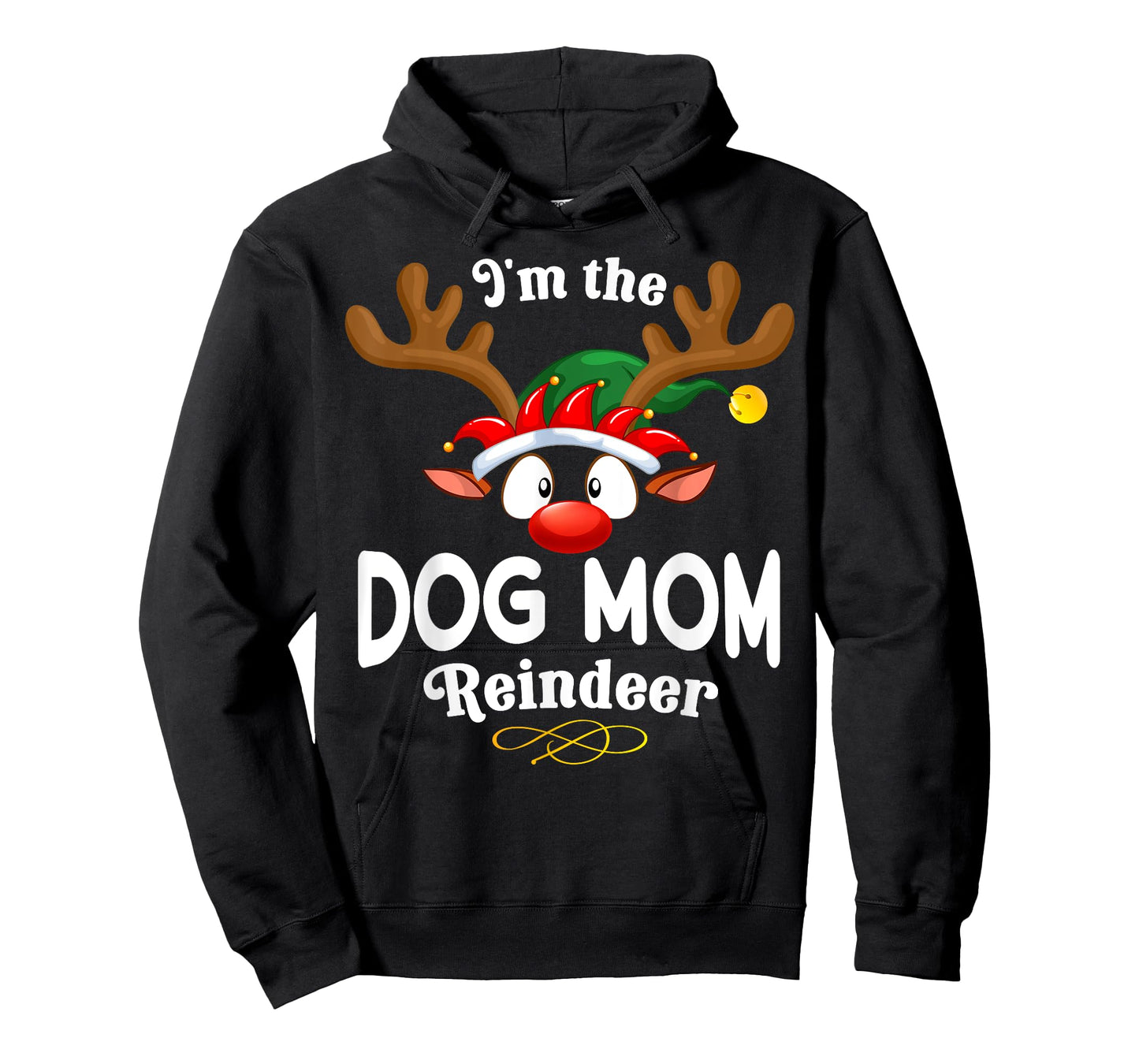 Christmas PJS Dog mom XMas Reindeer Matching Men Women T-Shirt