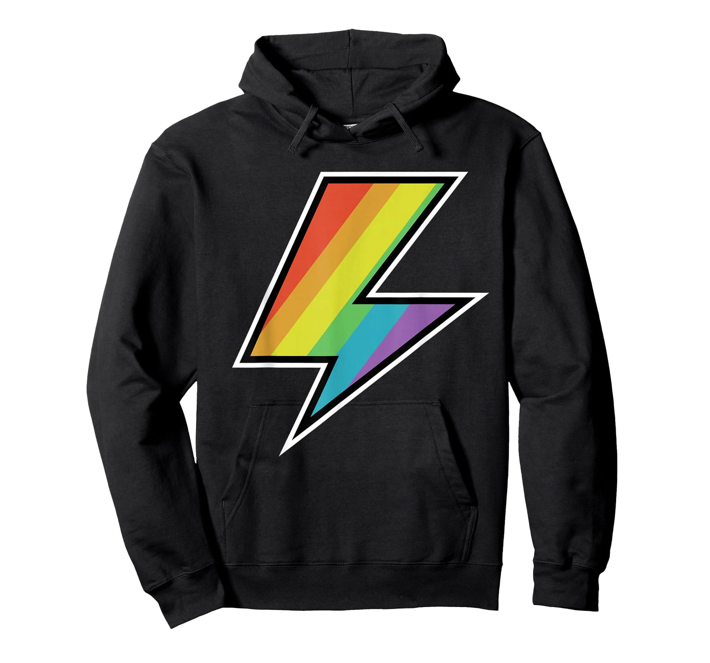 Cool Vintage Rainbow Lightning Bolt LGTBQ Pride T-Shirt