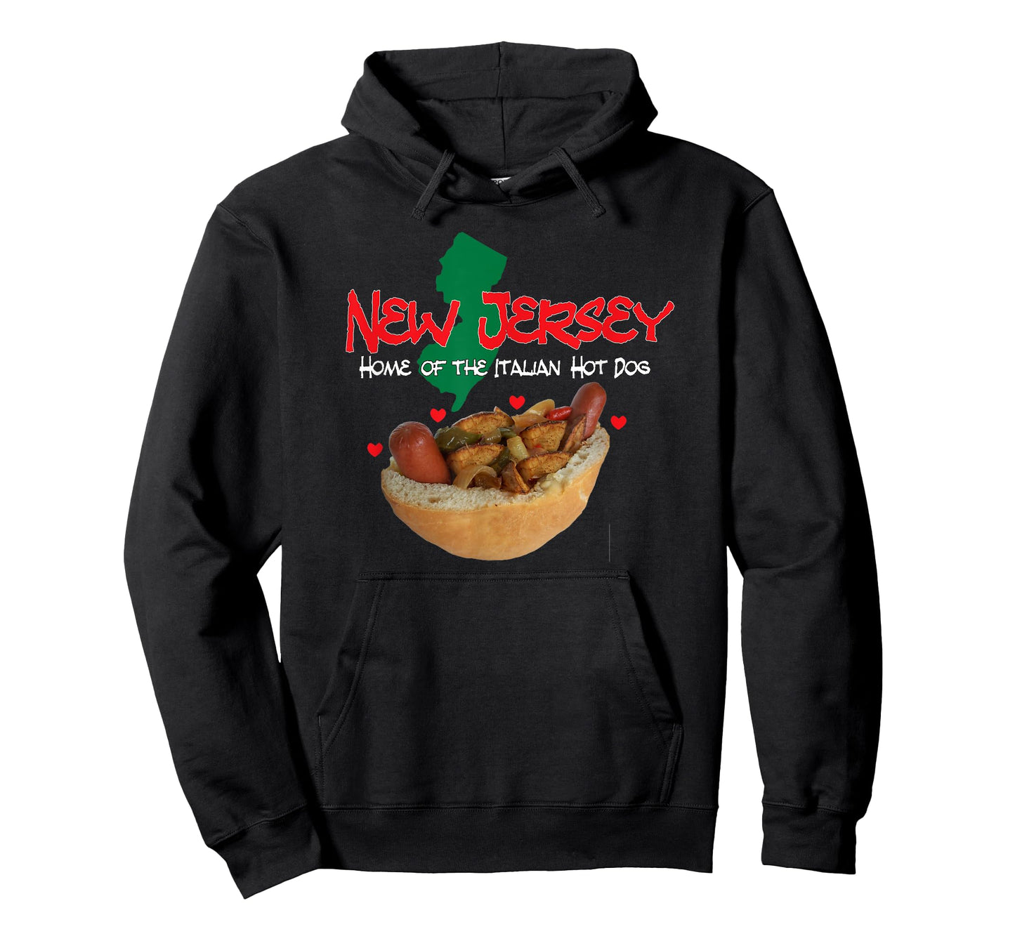 NEW JERSEY, HOME OF THE ITALIAN HOTDOG, NJ, HOT DOGS, FOOD T-Shirt